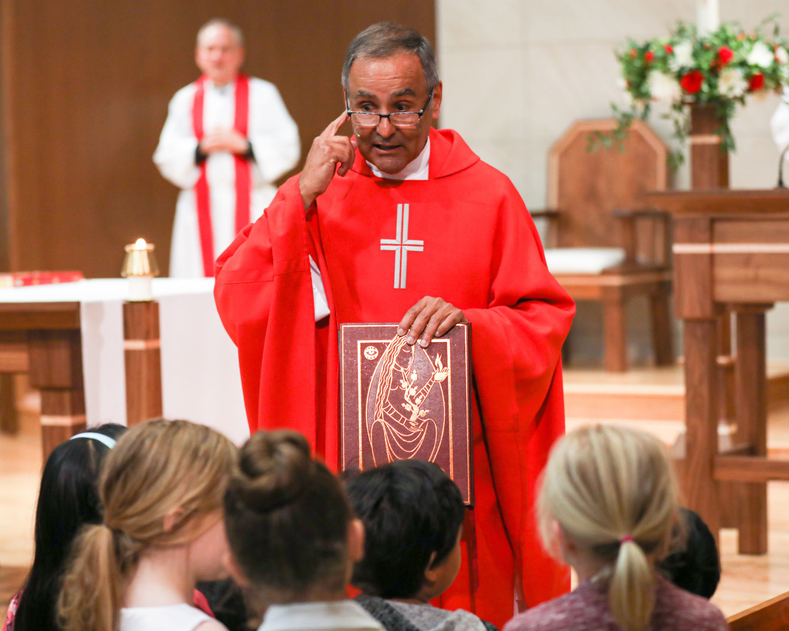 Our Lady of Nazareth gives Father Joe a surprise sendoff